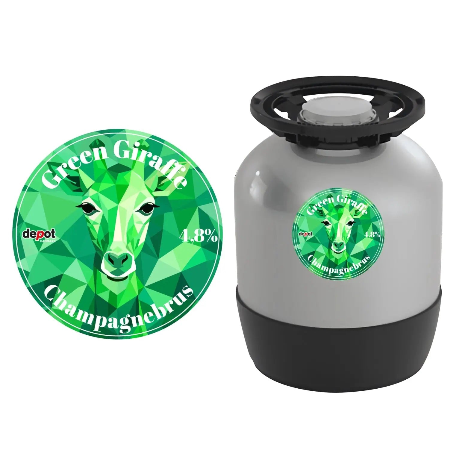 Green Giraffe | Champagnebrus 12L